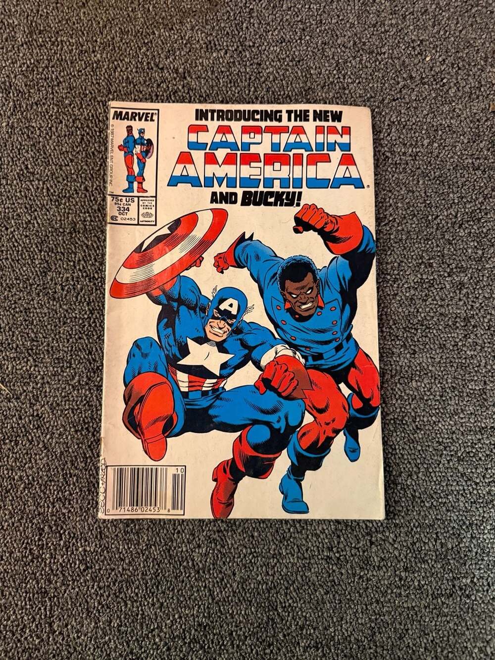 Captain America and Bucky No. 334 Marvel Comic Book 1987